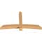 Ekena Millwork Bellingham Timber Gable Bracket, Western Red Cedar, 72"W x 42"H x 5 1/2"D x 5 1/2"F, 14/12 Pitch GBW072X42X0606BEL00SWR - alternate 3